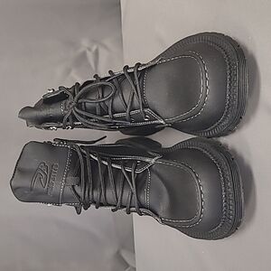 9k Safety JB Steel Toed Boots, Black, Size 11